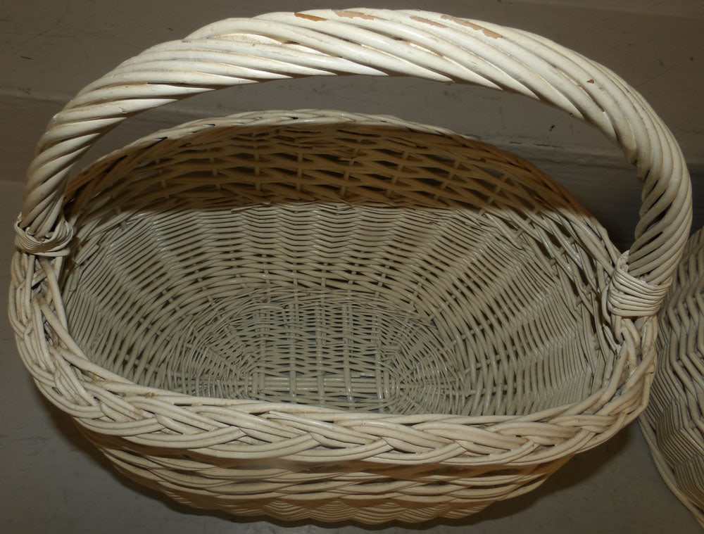 Two Painted Wicker Baskets - 3
