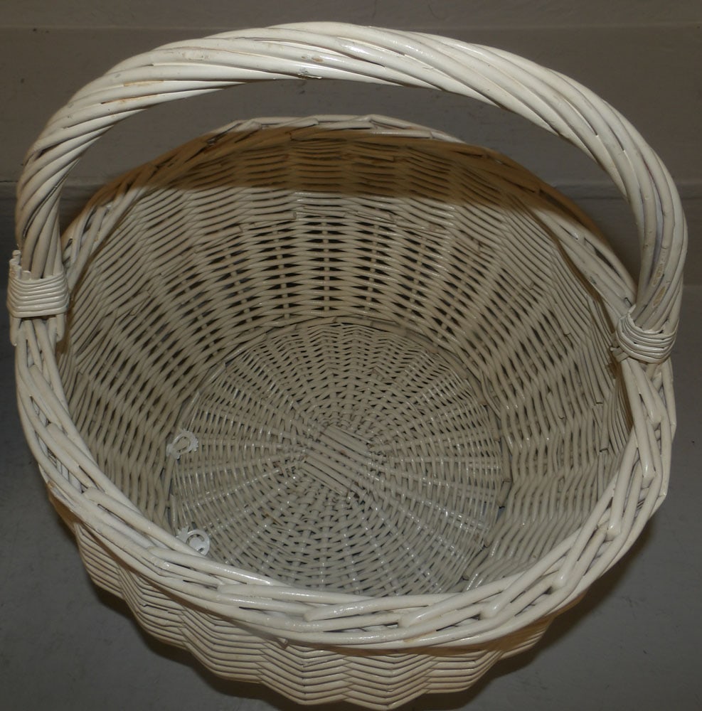 Two Painted Wicker Baskets - 4