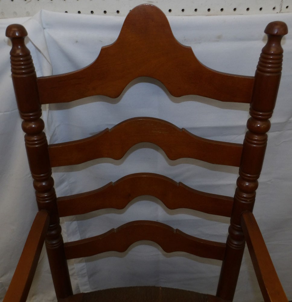 Maple Ladder Back Arm Chair - 4