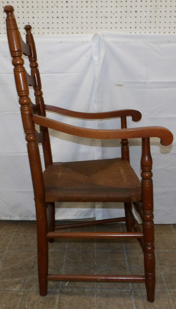 Maple Ladder Back Arm Chair - 5