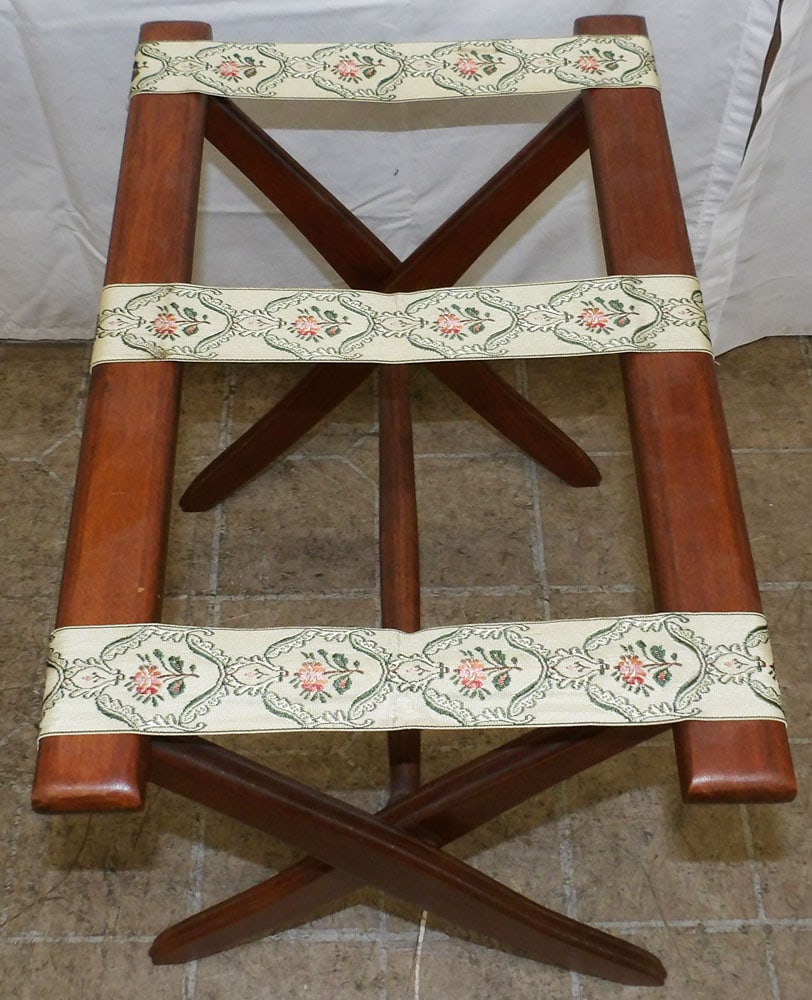 Walnut Luggage Rack - 2