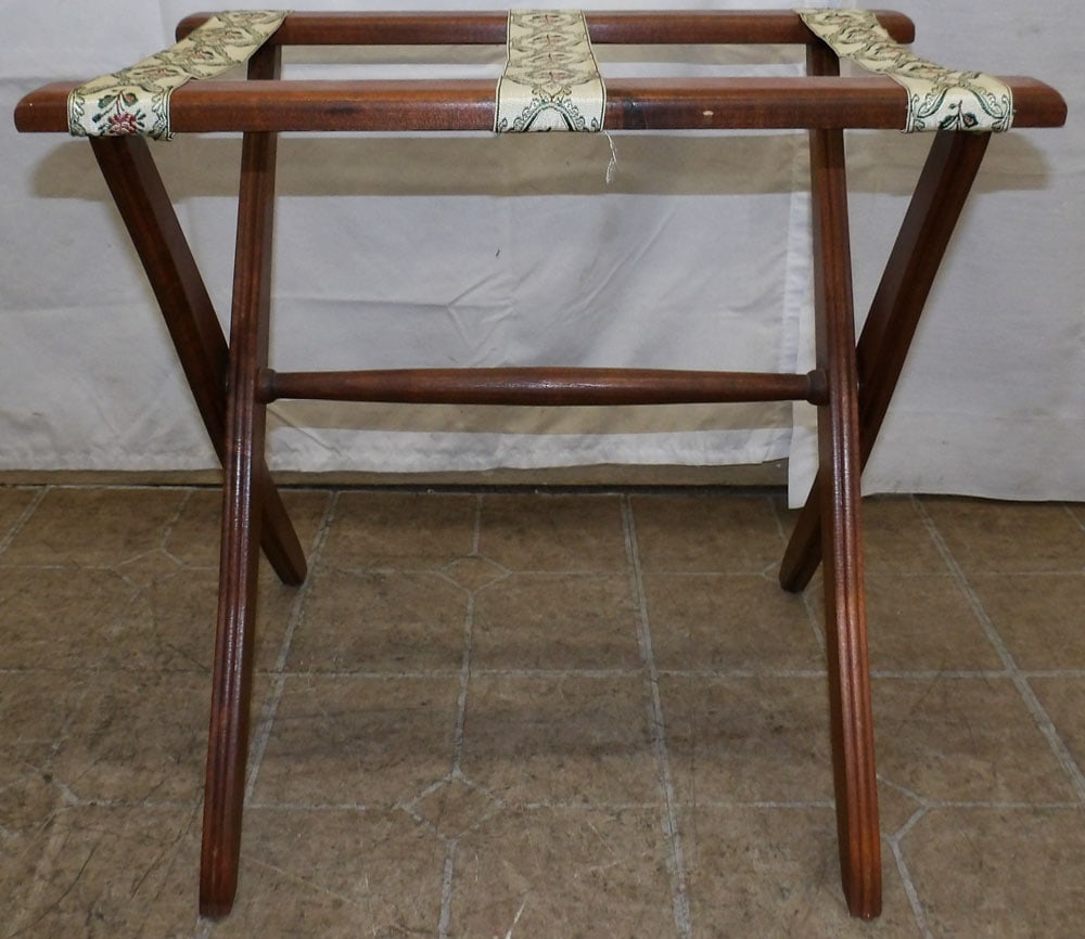 Walnut Luggage Rack - 4