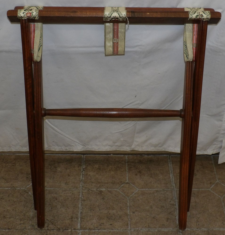 Walnut Luggage Rack - 5