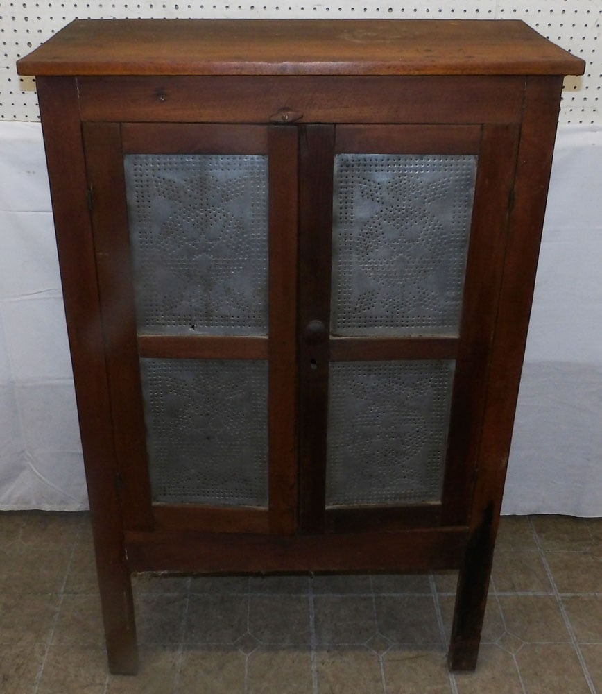Cherry Punch Tin Two Door Pie Safe - 2