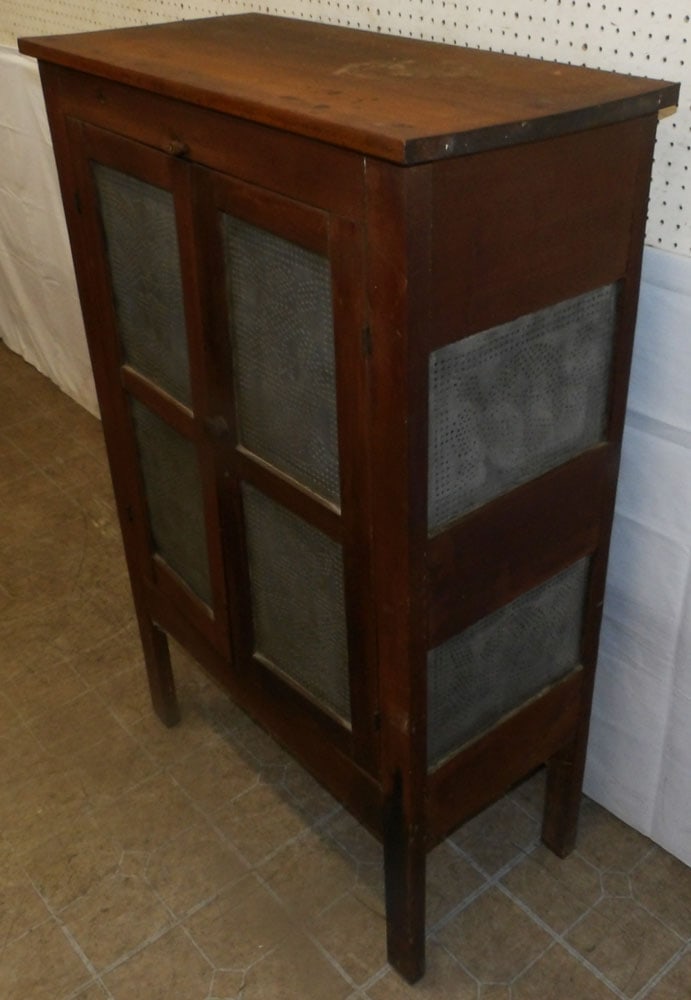 Cherry Punch Tin Two Door Pie Safe - 5