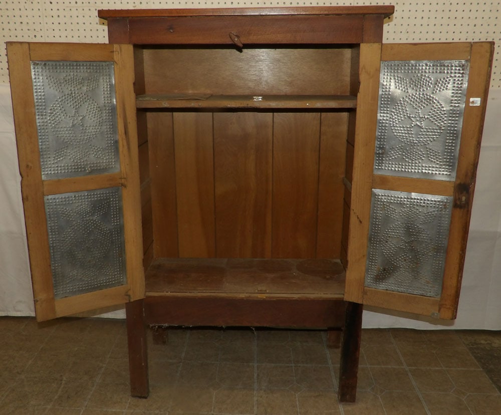 Cherry Punch Tin Two Door Pie Safe - 6