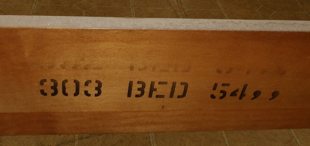 Cherry Four Post Full Size Bed with Rails - 6