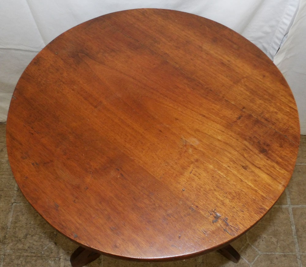 Antique Walnut Candlestand - 4