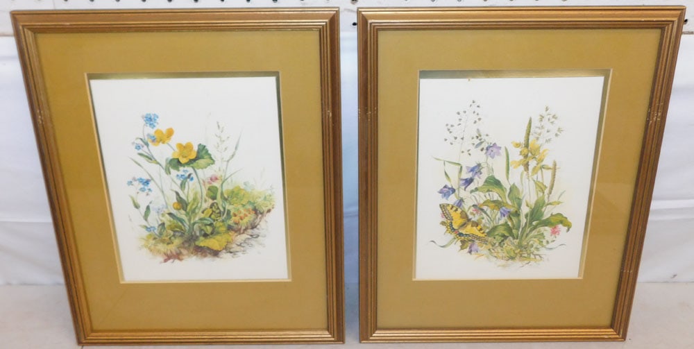 Two Framed Prints: Two Framed Prints . Up to 15" x 12 1/4" ALL DESCRIPTIONS AND ANY CONDITION STATEMENT GIVEN BY LANGSTON AUCTION GALLERY ARE STRICTLY OPINIONS AND LANGSTON'S SHALL HAVE NO RESPONSIBILITY FOR ERRORS OR