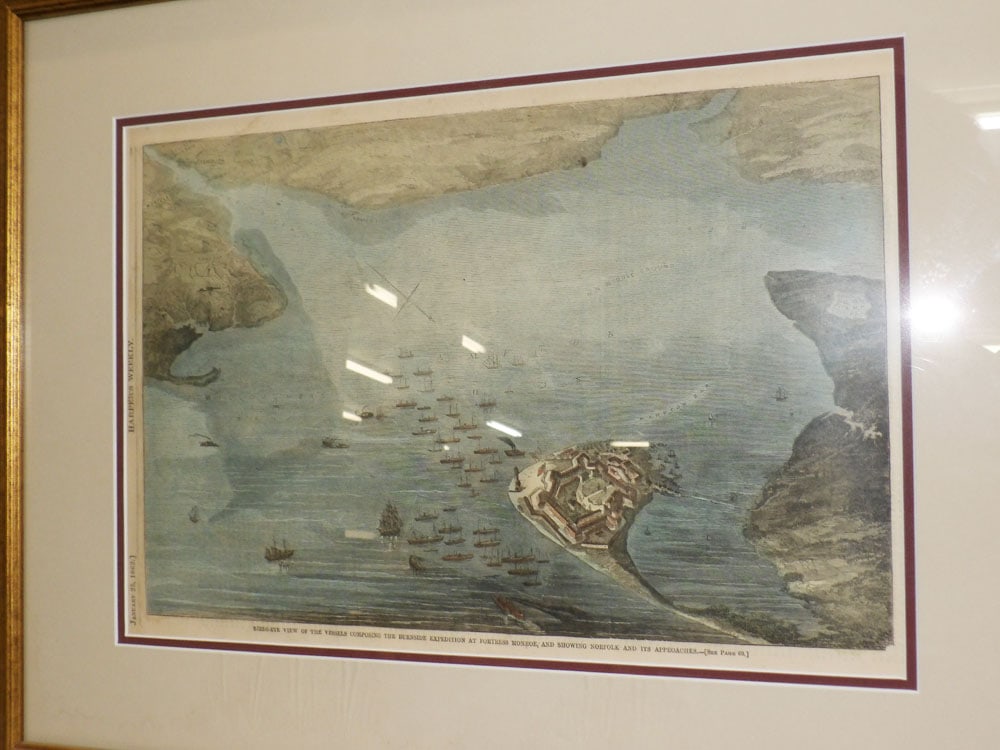 Framed Map Dated 1862 - 2