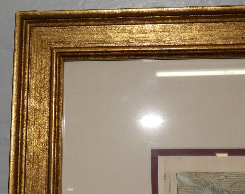 Framed Map Dated 1862 - 3