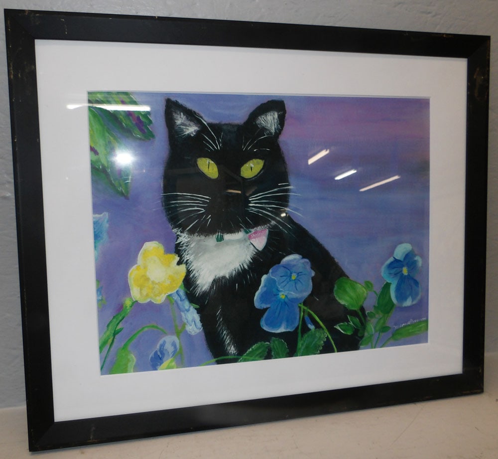 Framed Watercolor Artist Signed: Framed Watercolor Artist Signed . 17 1/2" x 21 3/4" ALL DESCRIPTIONS AND ANY CONDITION STATEMENT GIVEN BY LANGSTON AUCTION GALLERY ARE STRICTLY OPINIONS AND LANGSTON'S SHALL HAVE NO RESPONSIBILITY