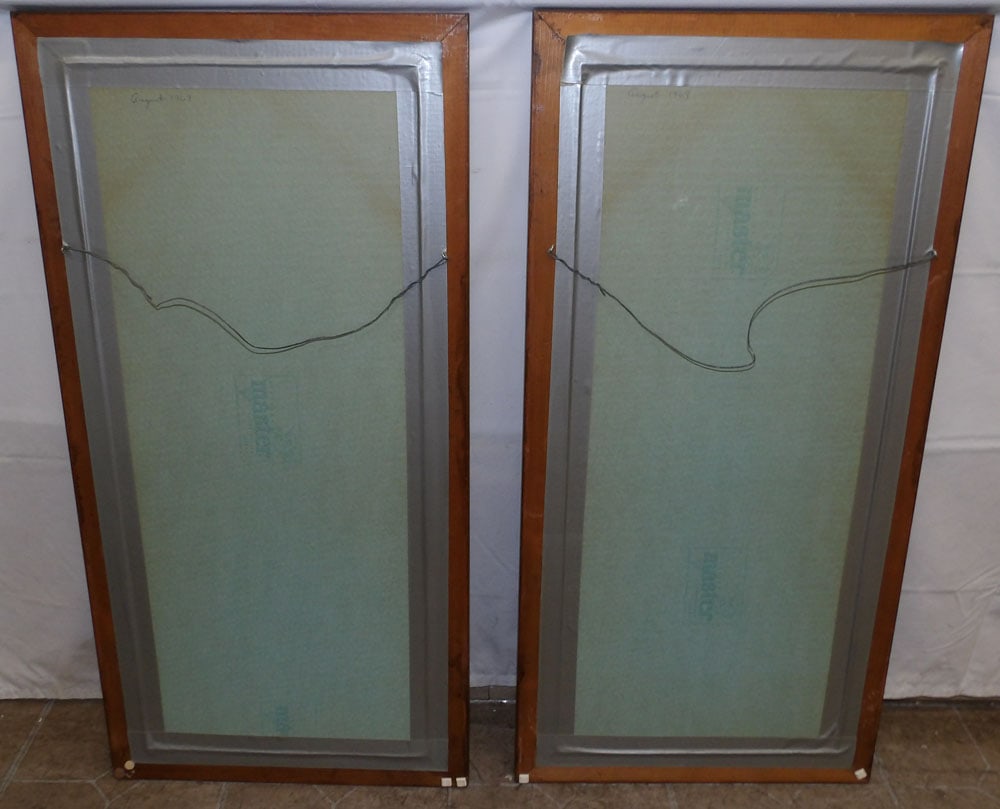 Two Prints in Pine Frames - 6