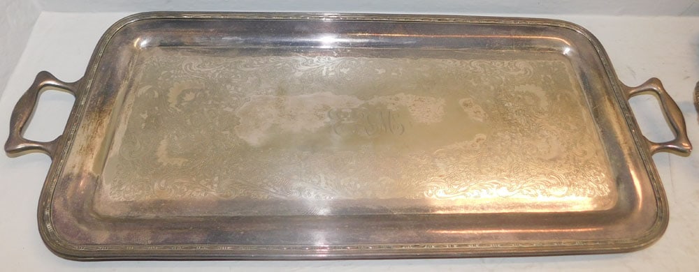 Two Silverplated Serving Trays - 2