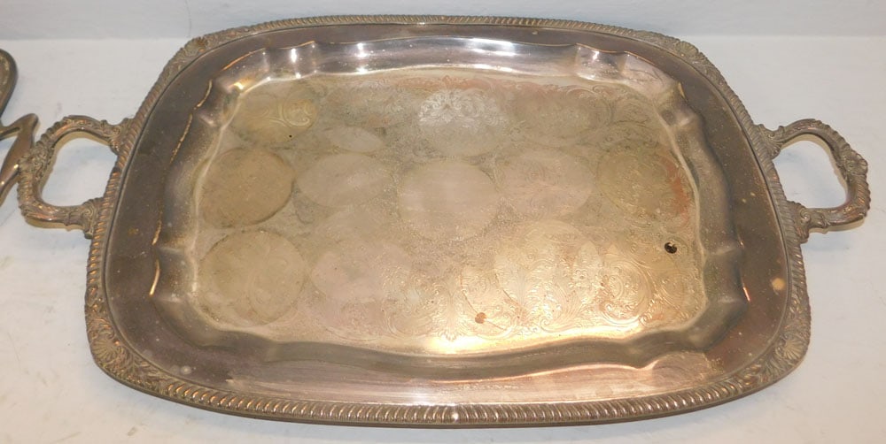 Two Silverplated Serving Trays - 3