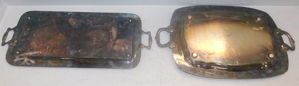 Two Silverplated Serving Trays - 4