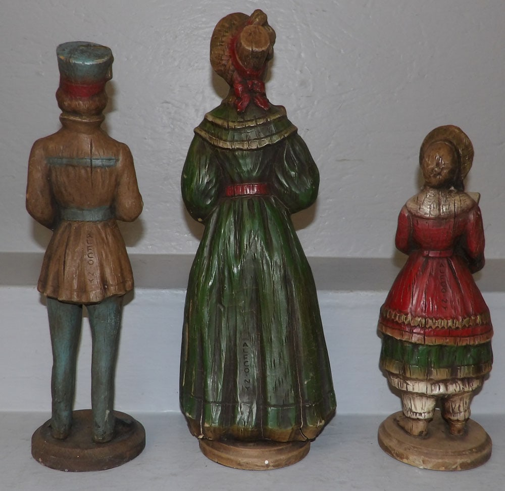 Three Painted Resin Figures - 2