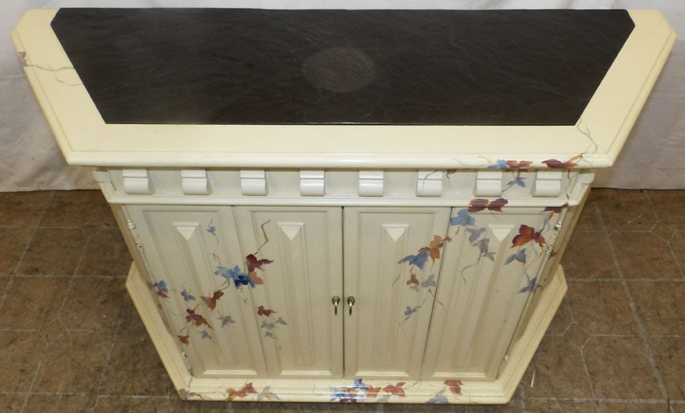 Paint Decorated Two Door Console - 2