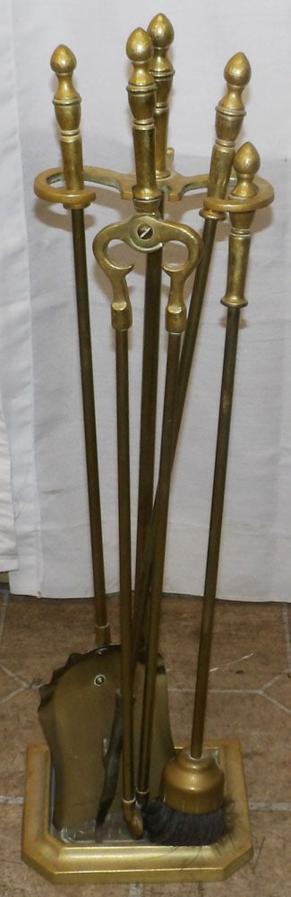 Set of Brass Fire Tools (1 of 4)