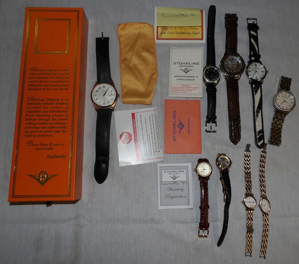 Lot of Wristwatches: Lot of Wristwatches . Up to 11 3/4" x 3 1/2" ALL DESCRIPTIONS AND ANY CONDITION STATEMENT GIVEN BY LANGSTON AUCTION GALLERY ARE STRICTLY OPINIONS AND LANGSTON'S SHALL HAVE NO RESPONSIBILITY FOR