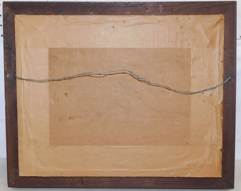 Antique Walnut Framed Shadowbox Mirror - 3