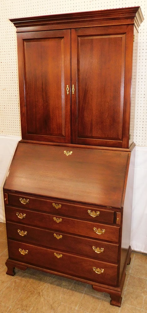 Mahogany Two Piece Blind Door Secretary by Craftique (1 of 14)
