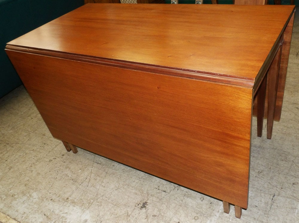 Mahogany Drop Leaf Dining Table - 7