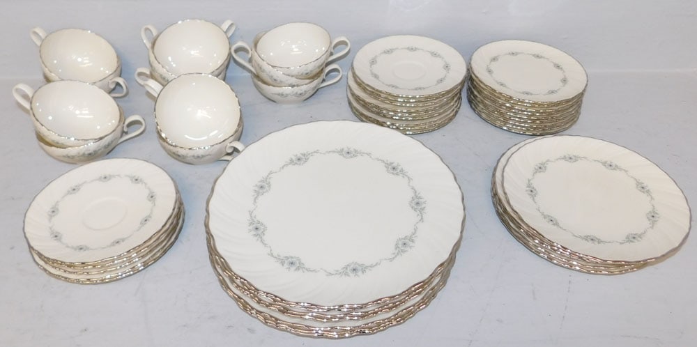 Forty Seven Pieces of Lenox China, "Musette": Forty Seven Pieces of Lenox China, "Musette". Up to 10 1/4" Dia. "ALL DESCRIPTIONS AND ANY CONDITION STATEMENT GIVEN BY LANGSTON AUCTION GALLERY ARE STRICTLY OPINIONS AND LANGSTON'S SHALL HAVE NO