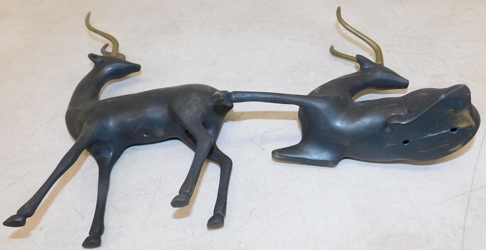 Two Brass Antelope Figures - 3