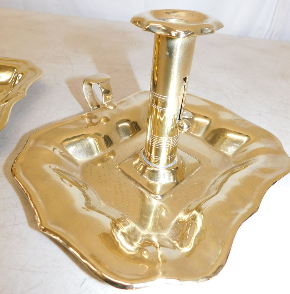Three Brass Candlesticks - 3
