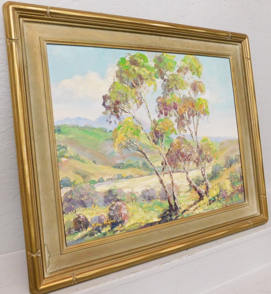 Framed Oil on Board Landscape Signed: Framed Oil on Board Landscape Signed . 26 3/4" x 30 3/4" "ALL DESCRIPTIONS AND ANY CONDITION STATEMENT GIVEN BY LANGSTON AUCTION GALLERY ARE STRICTLY OPINIONS AND LANGSTON'S SHALL HAVE NO