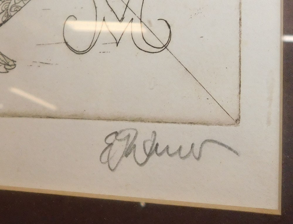 Framed Block Print Pencil Signed & Numbered - 2