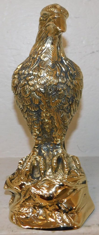 Polished Brass Eagle Sculpture - 2