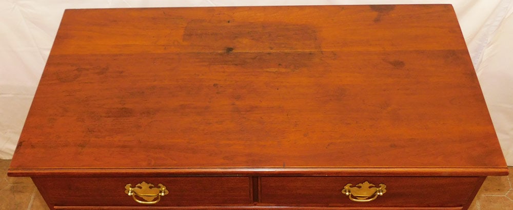 Bench Made Walnut Two Over Three Drawer Chest - 2