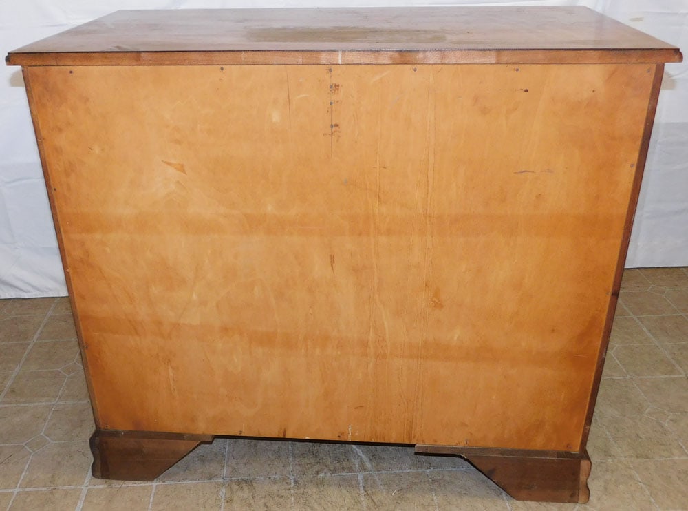 Bench Made Walnut Two Over Three Drawer Chest - 5