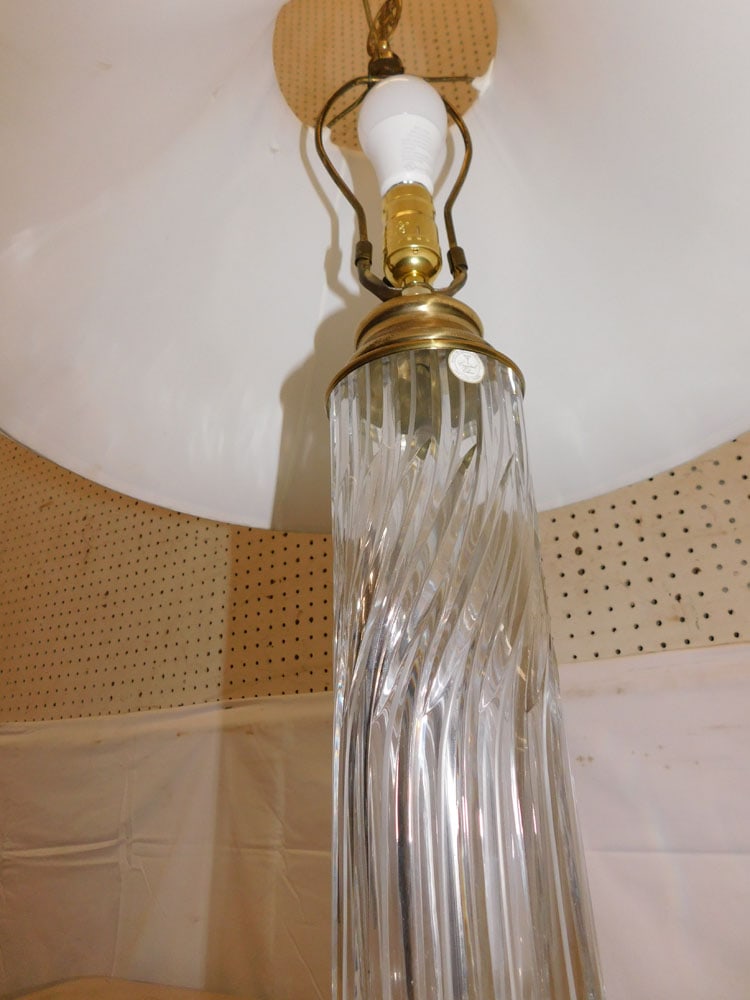 Brass & Crystal Lamp - 3