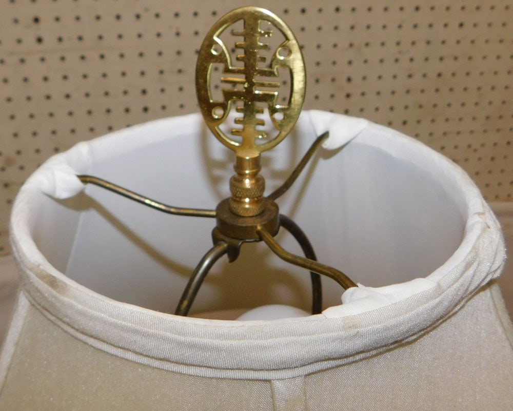 Brass & Crystal Lamp - 4