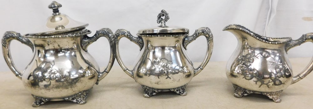 Five Piece Silverplated Tea Service - 6