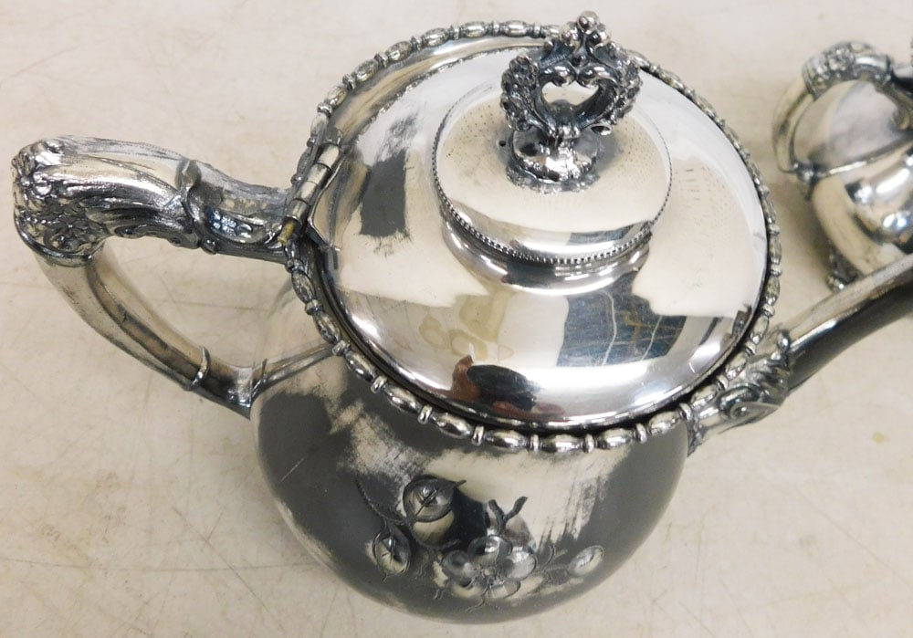 Five Piece Silverplated Tea Service - 7