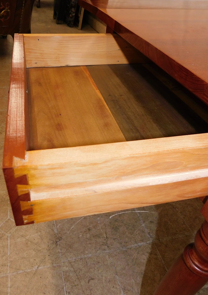 Cherry One Drawer Drop Leaf End Table - 3
