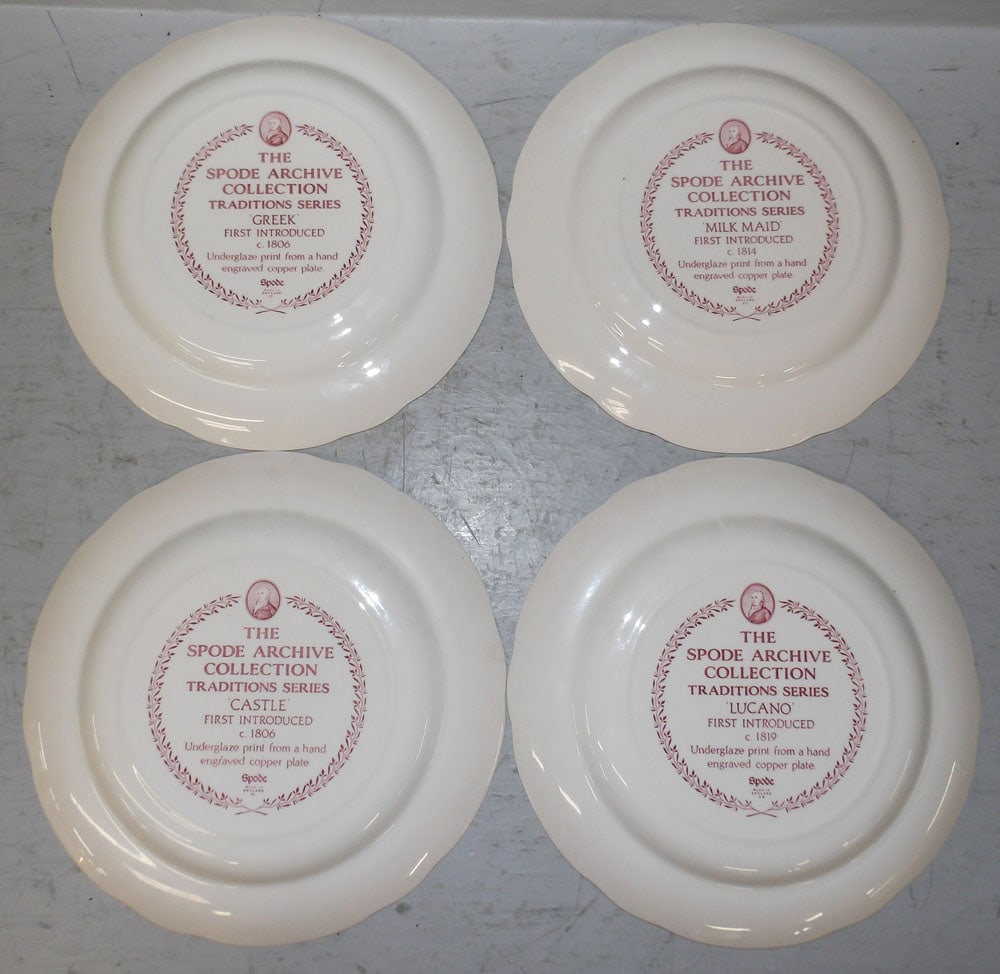 Four Spode Archive Collection Plates - 2