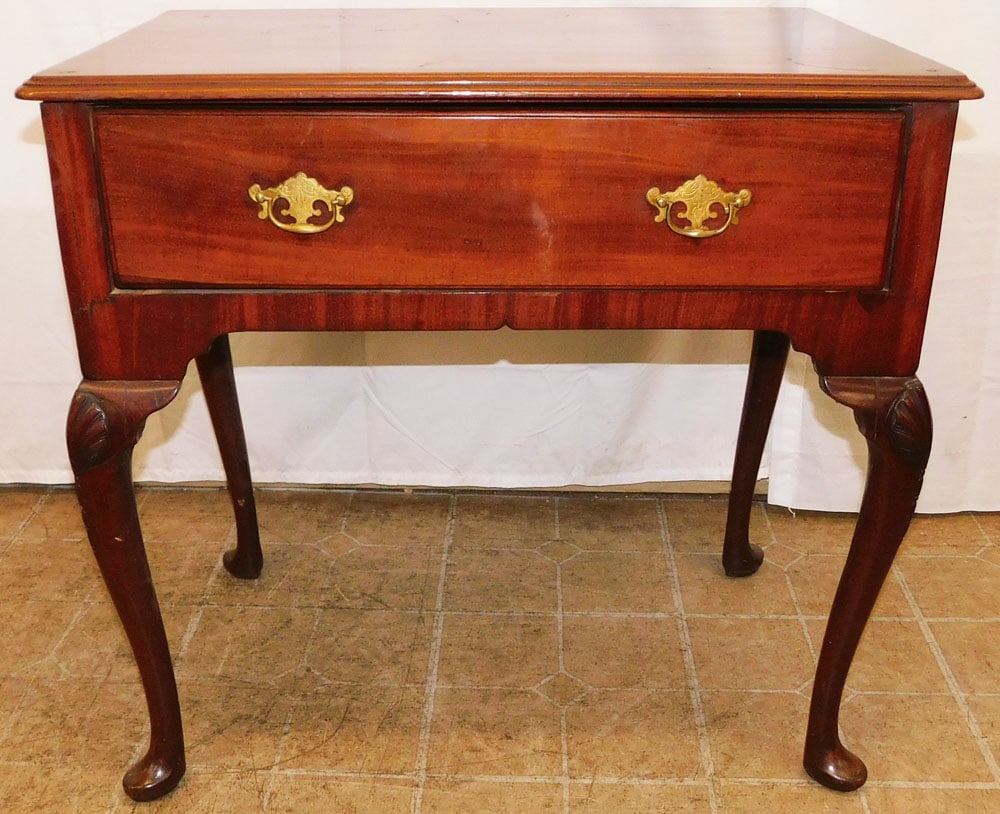 19th Century Mahogany Queen Anne Lowboy (1 of 8)
