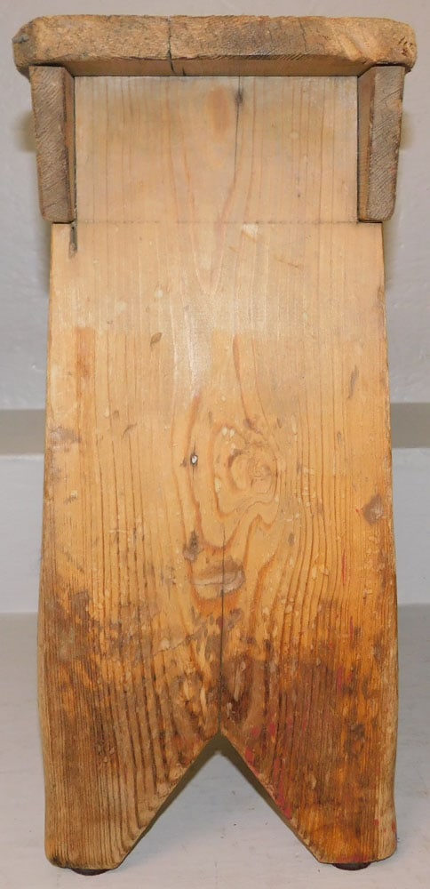 Antique Pine Stool - 4