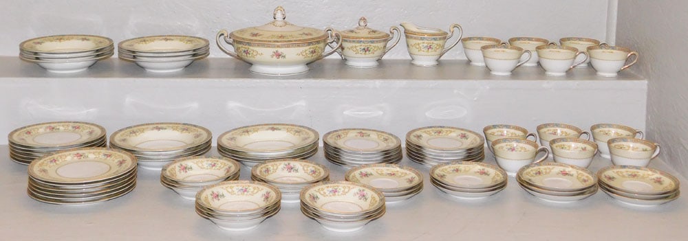 Seventy Five Pieces of Noritake China, "Colvy" (1 of 8)
