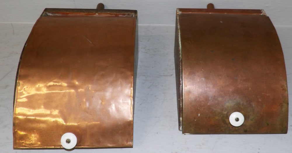 Two Antique Pine & Copper Scoops (1 of 3)