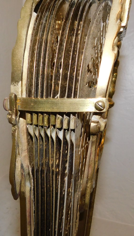 Brass Peacock Fire Screen - 7