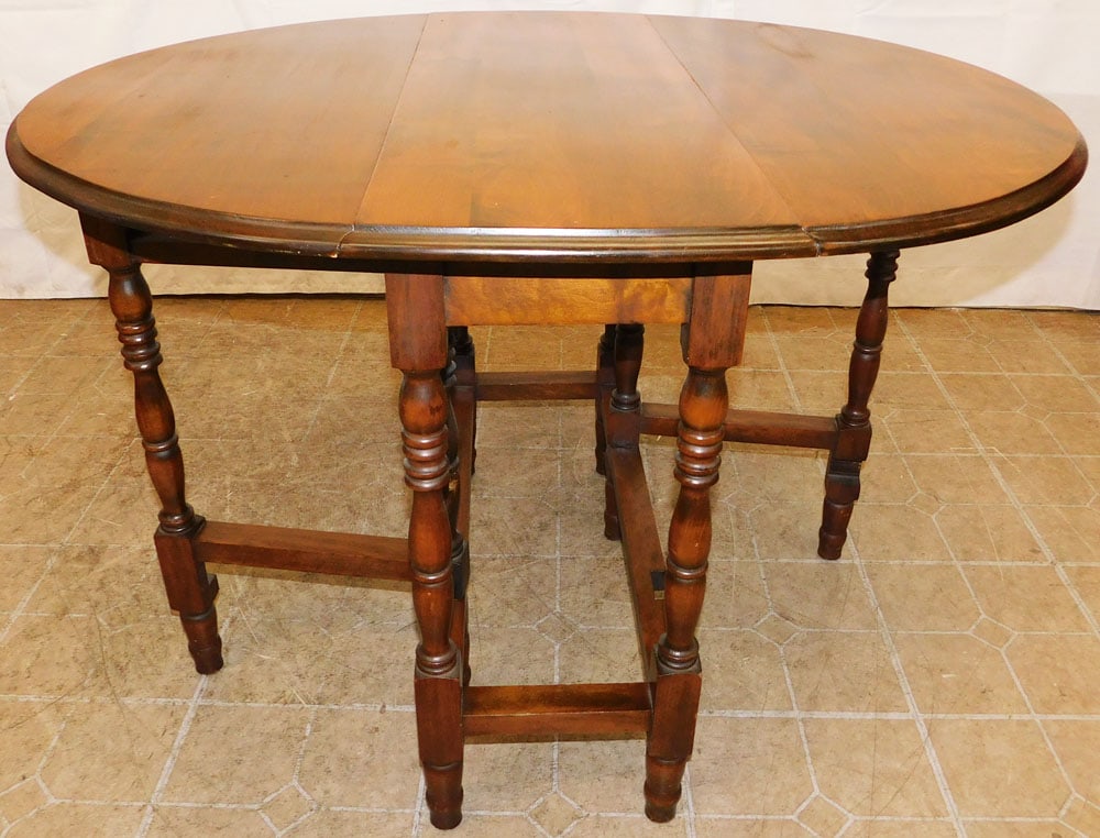 Antique Walnut Gate Leg Table (1 of 4)