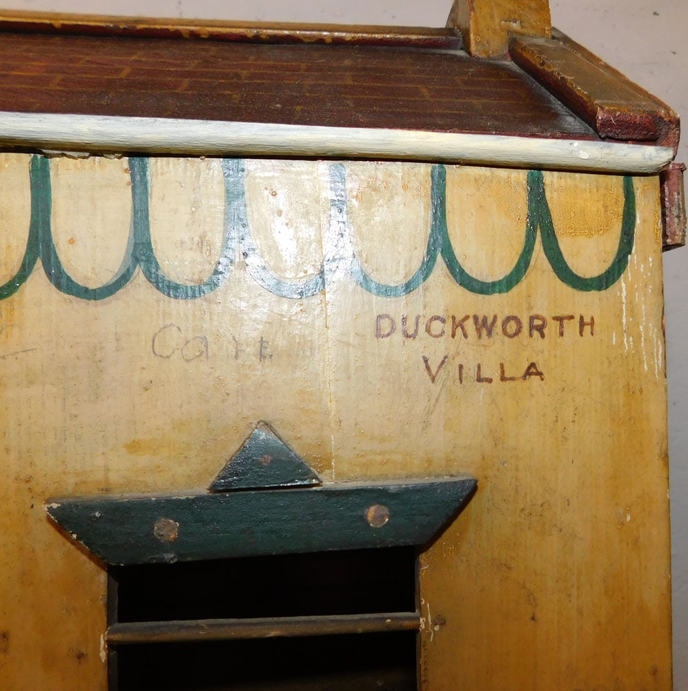 Antique Painted Pine Doll House - 2