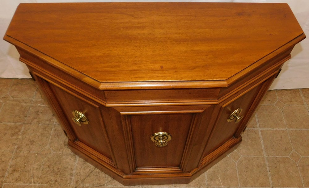 Walnut Two Door Console - 2