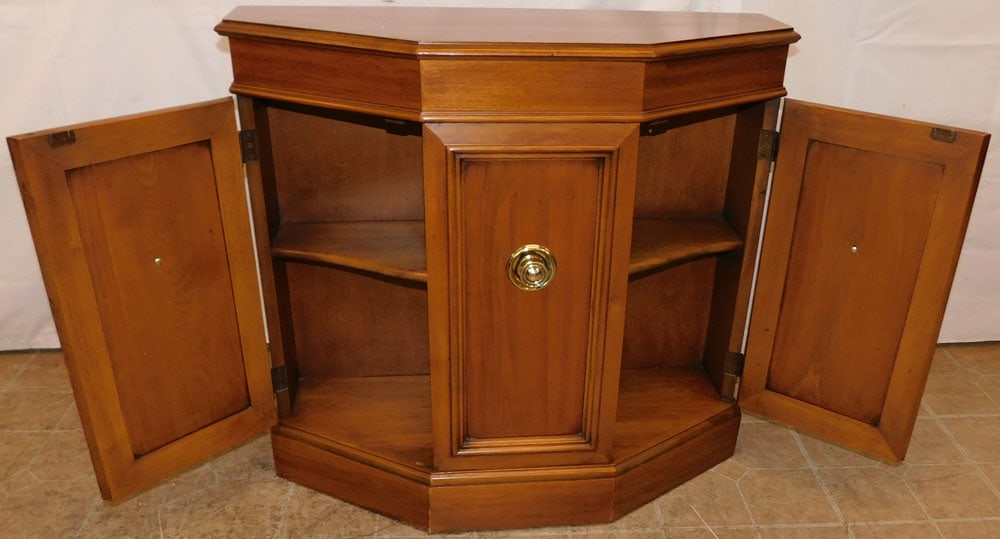 Walnut Two Door Console - 3